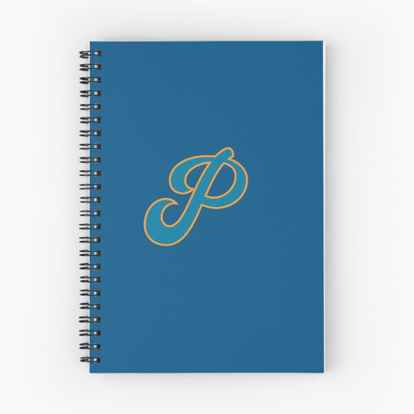Item preview, Letter P Blue and Orange Cursive designed and sold by aligchi.