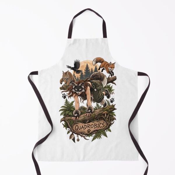 Item preview, Quadrobics - Therian Wolf Girl Forest Quadrobics Therianism  designed and sold by Neurospicy Trolls.