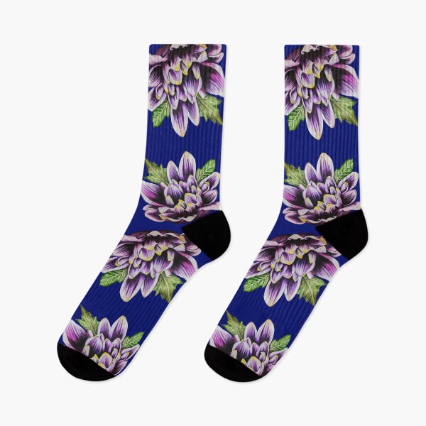 Item preview, Purple Chrysanthemum with Leaf Pattern 2 C5 designed and sold by nastiaart.