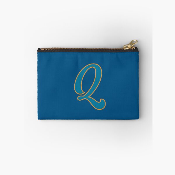 Item preview, Letter Q Blue and Orange Cursive designed and sold by aligchi.