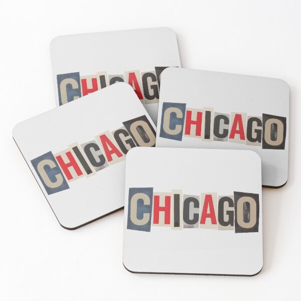 Item preview, Chicago Ransom Letter Collage Typography designed and sold by ThreadRiotTees.