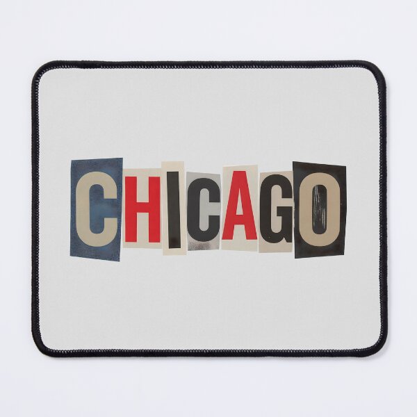 Item preview, Chicago Ransom Letter Collage Typography designed and sold by ThreadRiotTees.