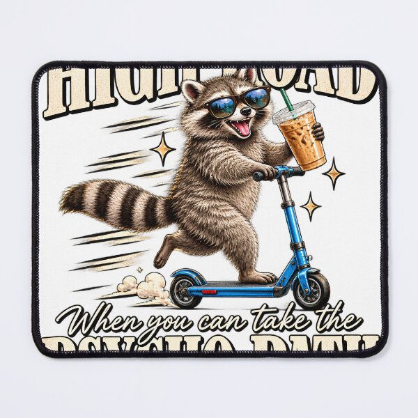 Item preview, Why Take the High Road When You Can Take the Psycho Path Raccoon designed and sold by VGAfanatic.