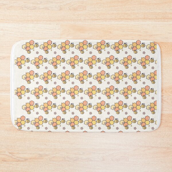 Item preview, Cute Pastel Bee and Honeycomb Seamless Pattern designed and sold by AIMCRAFT.