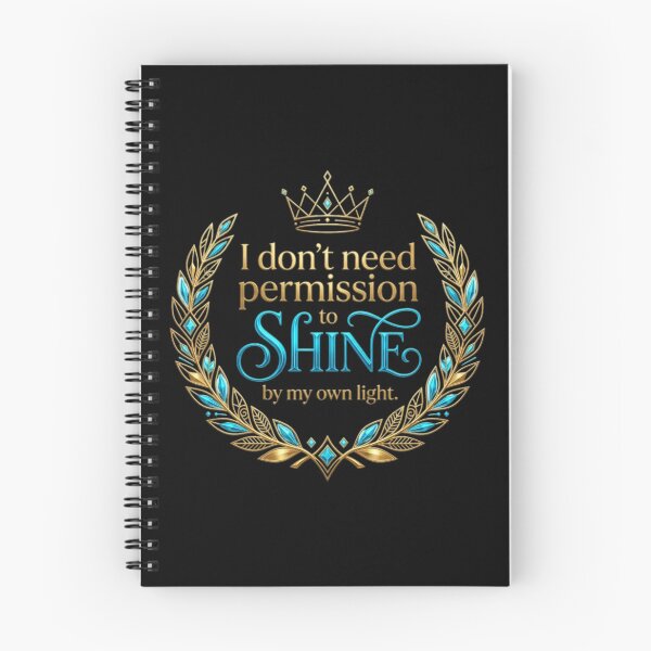 Item preview, Permission To Shine Boss Energy Luxury Typography designed and sold by KhAIa Reeve Art Studio.