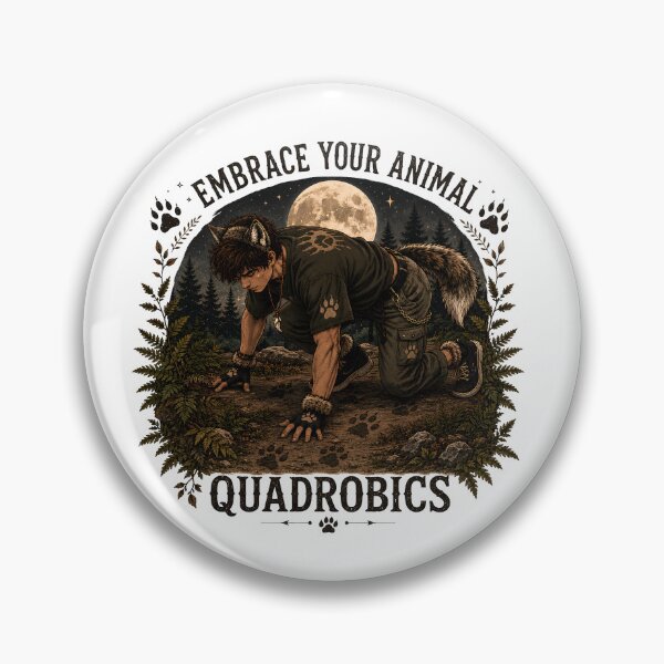 Item preview, Embrace Your Animal - Quadrobics Wolf Therianism Forest designed and sold by Neurospicy Trolls.