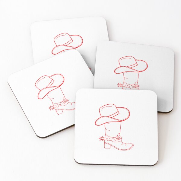 Item preview, White Cowboy Boot And Hat designed and sold by Sartoris Art.