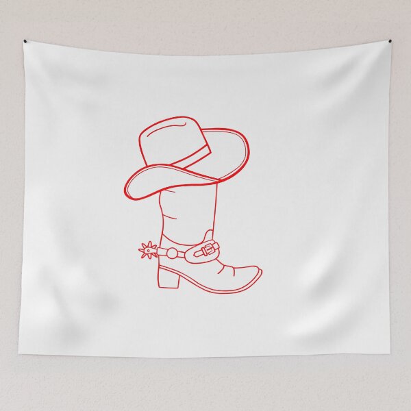 Item preview, Bota y sombrero de vaquero blancos designed and sold by Sartoris Art.