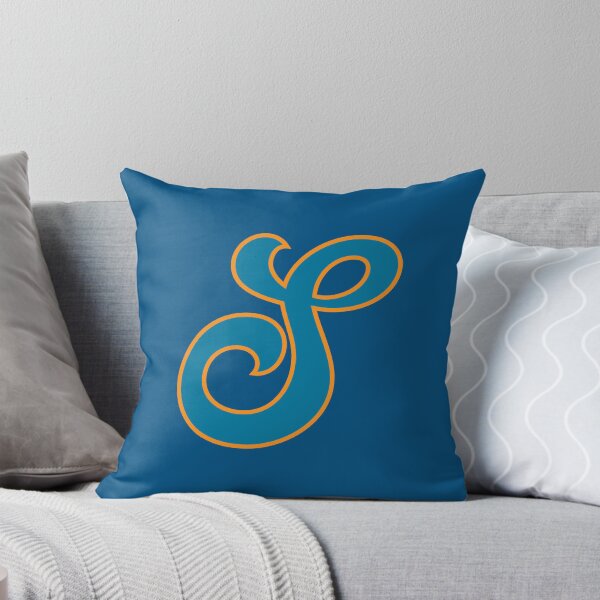 Item preview, Letter S Blue and Orange Cursive designed and sold by aligchi.