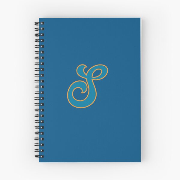 Item preview, Letter S Blue and Orange Cursive designed and sold by aligchi.