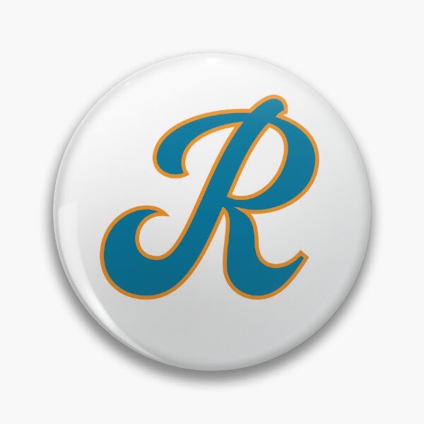 Item preview, Letter R Blue and Orange Cursive designed and sold by aligchi.