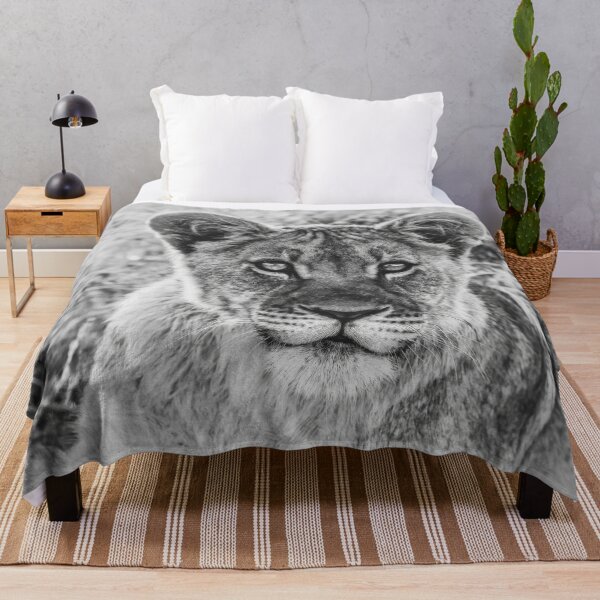 Item preview, Kalahari Lion Cub In Black and White designed and sold by Kay Brewer.