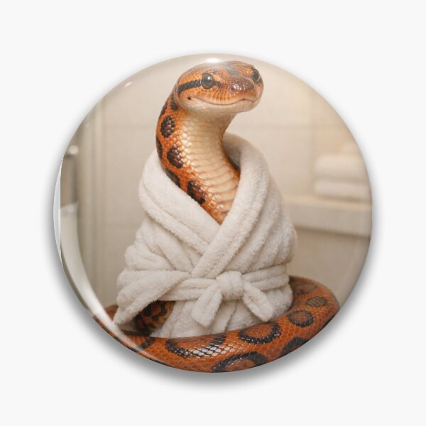 Item preview, Rainbow Boa Wearing a Bathrobe designed and sold by Sillytoe.