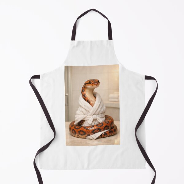Item preview, Rainbow Boa Wearing a Bathrobe designed and sold by Sillytoe.