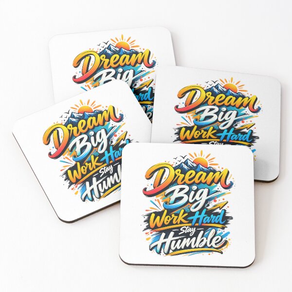 Item preview, Dream Big Work Hard Stay Humble Typo designed and sold by NaqxshDesignStudio.