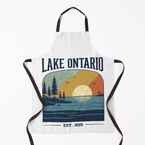 Item preview, Lake Ontario Retro Sunset Great Lakes Outdoor Escape designed and sold by FreshVibe Prints.