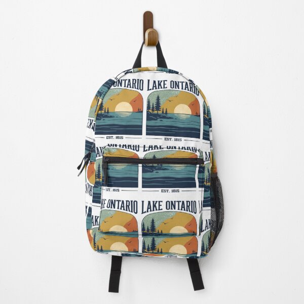 Item preview, Lake Ontario Retro Sunset Great Lakes Outdoor Escape designed and sold by FreshVibe Prints.