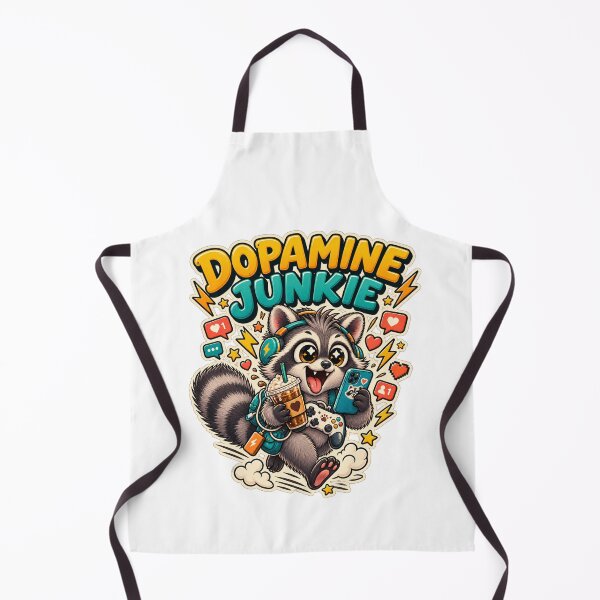 Item preview, Dopamine Junkie Overstimulated Raccoon designed and sold by Kimberly Palmer.