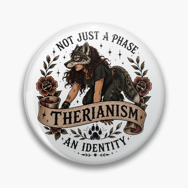 Item preview, Not Just A Phase - Therianism An Identity Wolf Quadrobics designed and sold by Neurospicy Trolls.