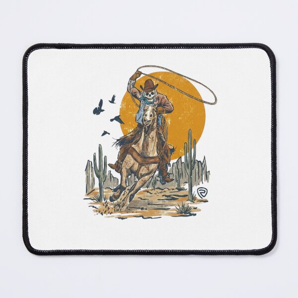 Item preview, Vintage Skeleton Cowboy Riding Horse Desert Rodeo designed and sold by NDM-Graphic.