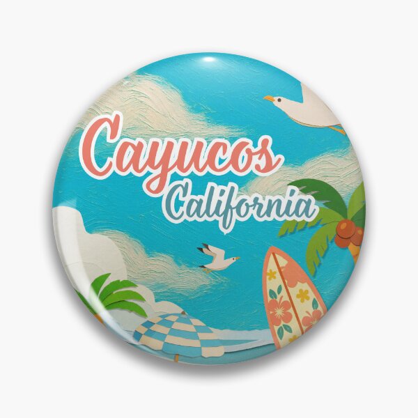 Item preview, Cayucos California Beach Scene - Papercraft Surf Art Souvenir designed and sold by DonnaRaine.