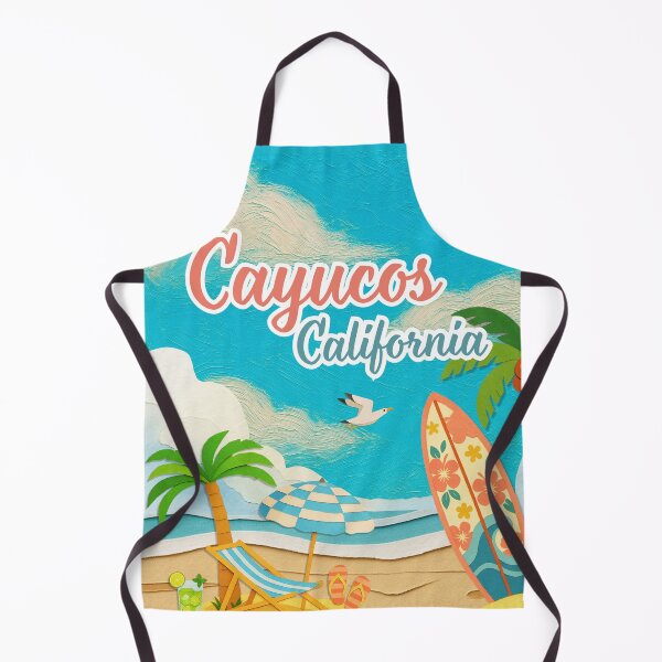 Item preview, Cayucos California Beach Scene - Papercraft Surf Art Souvenir designed and sold by DonnaRaine.