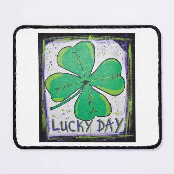 Item preview, Lucky day - Art depicting a four-leaf clover designed and sold by Graffystyle.