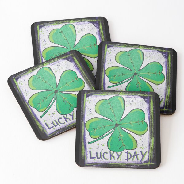 Item preview, Lucky day - Art depicting a four-leaf clover designed and sold by Graffystyle.