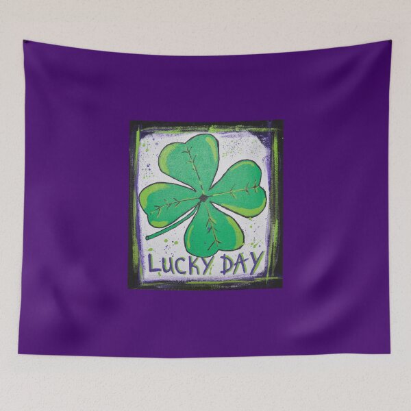 Item preview, Lucky day - Art depicting a four-leaf clover designed and sold by Graffystyle.