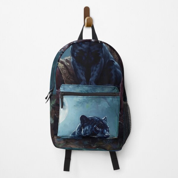 Item preview, Midnight Sovereign Panther on Vintage Velvet Chair in Enchanted Forest designed and sold by AfresStudio.