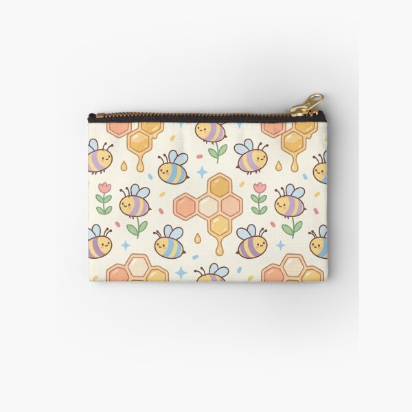 Item preview, Cute Pastel Bee and Honeycomb Illustration designed and sold by AIMCRAFT.