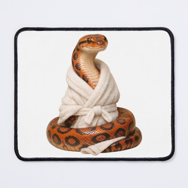 Item preview, Cozy Rainbow Boa in a White Bathrobe designed and sold by Sillytoe.
