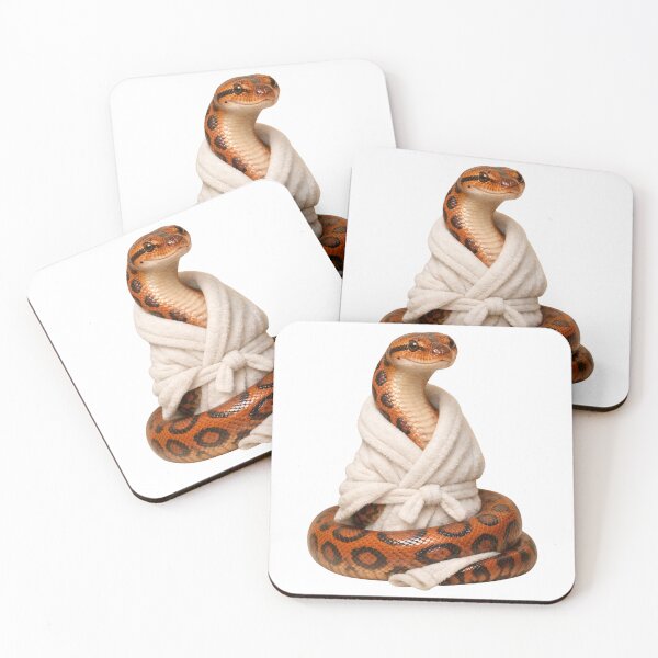 Item preview, Cozy Rainbow Boa in a White Bathrobe designed and sold by Sillytoe.