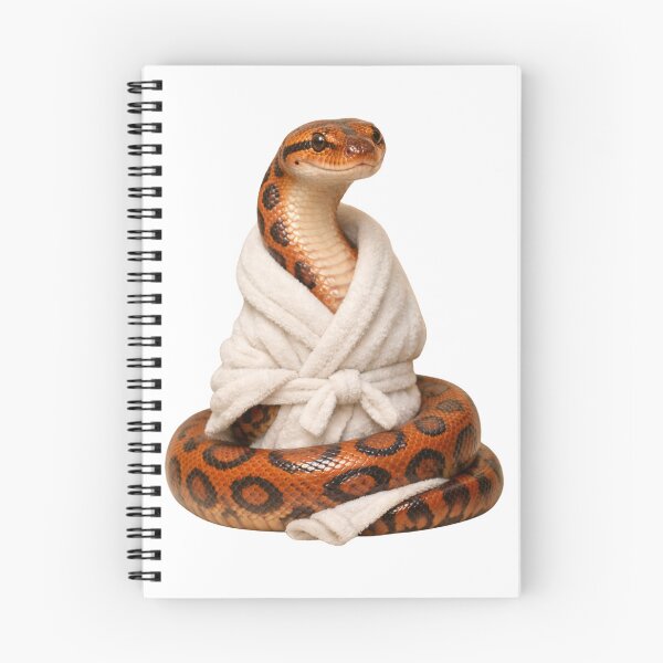 Item preview, Cozy Rainbow Boa in a White Bathrobe designed and sold by Sillytoe.