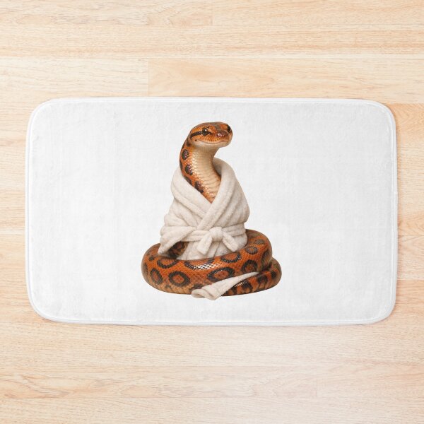 Item preview, Cozy Rainbow Boa in a White Bathrobe designed and sold by Sillytoe.