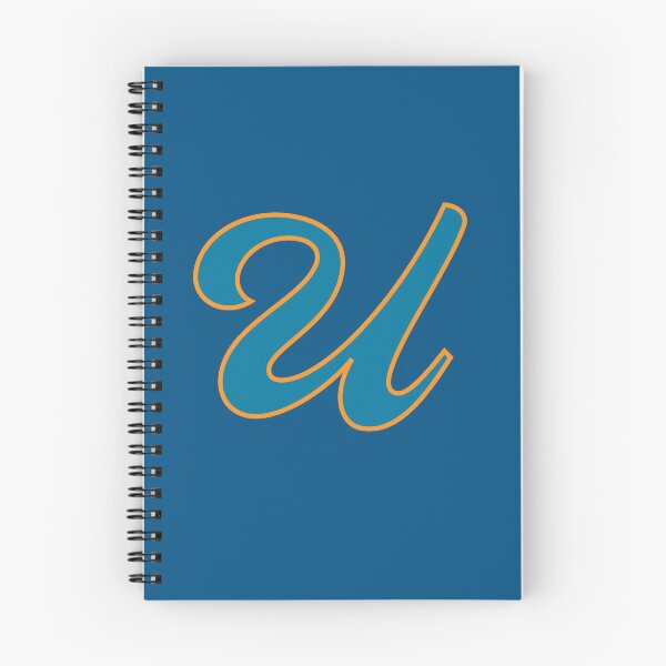 Item preview, Letter U Blue and Orange Cursive designed and sold by aligchi.