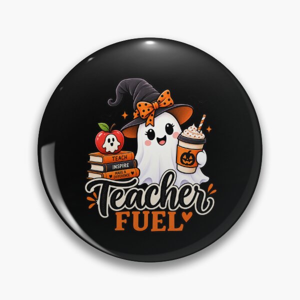 Item preview, Teacher Fuel Halloween Teacher Coffee Gift Cute Ghost Style designed and sold by Corvoria.
