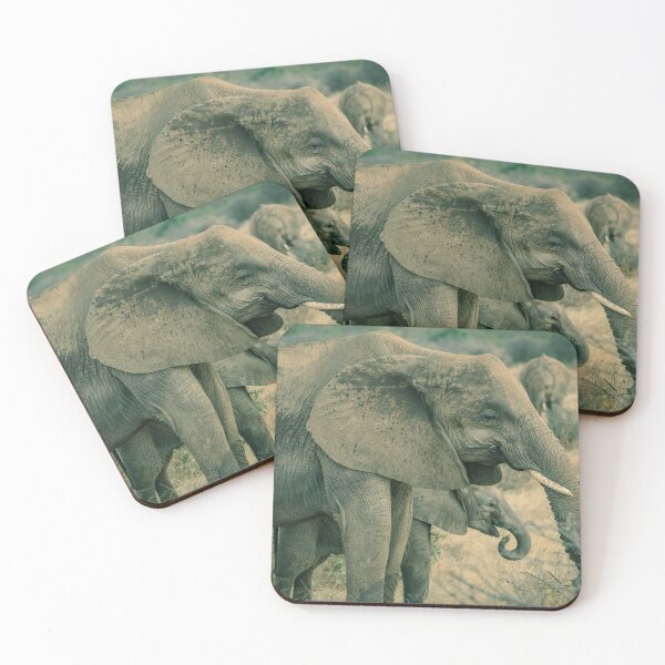 Item preview, Mother Elephant with Infant designed and sold by African Art Pics.