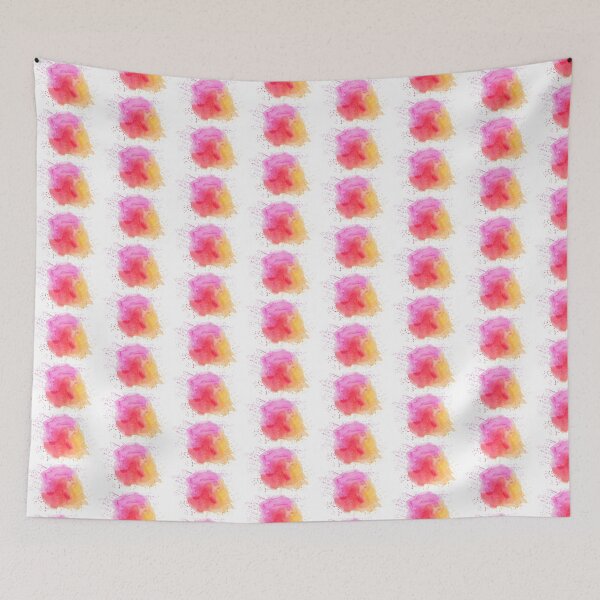 Item preview, Pink and Yellow Watercolor Splatter Abstract Alcohol Ink Art designed and sold by LuxocaDesigns24.