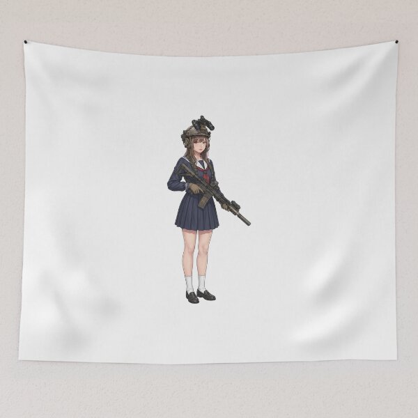 Item preview, Tactical School Girl - Anime Special Ops designed and sold by RAWLIFEGRAPHIC.