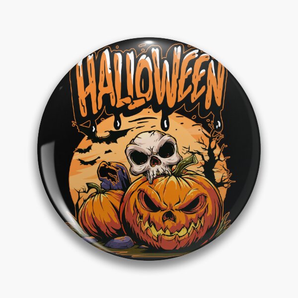 Item preview, Skull And Pumpkin Haunted Halloween designed and sold by RichardRags.