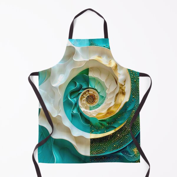 Item preview, Duality of Cream Satin and Teal Gold Filigree designed and sold by Vicky Brago-Mitchell®.