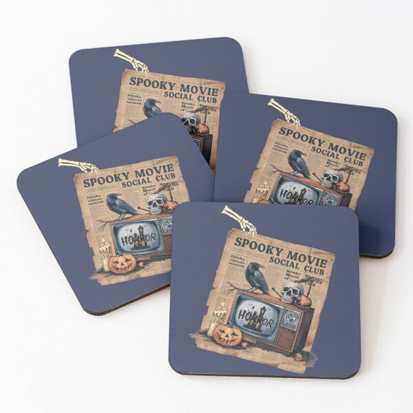 Item preview, Spooky Movie Social Club Vintage Halloween Horror Design designed and sold by Szpaku desart .
