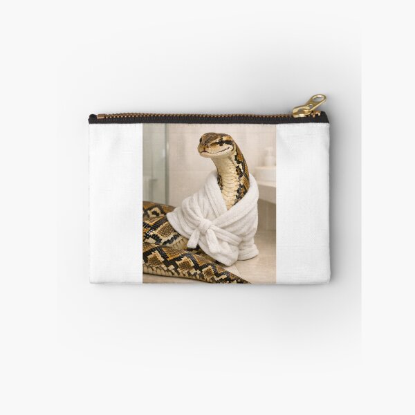 Item preview, Reticulated Python Wearing a Bathrobe designed and sold by Sillytoe.
