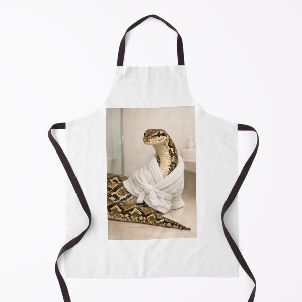 Item preview, Reticulated Python Wearing a Bathrobe designed and sold by Sillytoe.