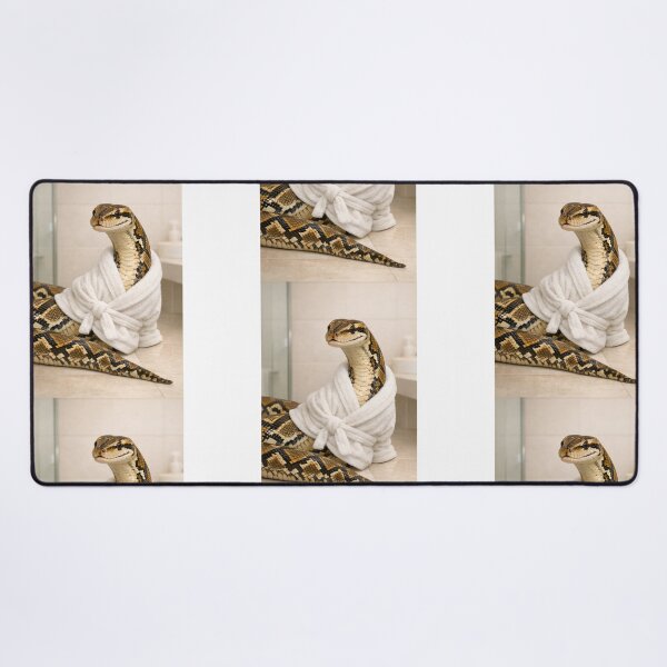 Item preview, Reticulated Python Wearing a Bathrobe designed and sold by Sillytoe.