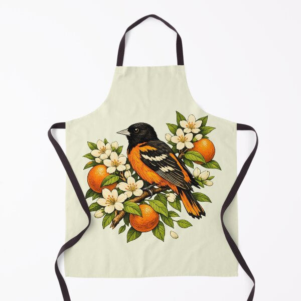 Item preview, Oropéndola de Baltimore entre flores de naranjo designed and sold by Daily Quirk.