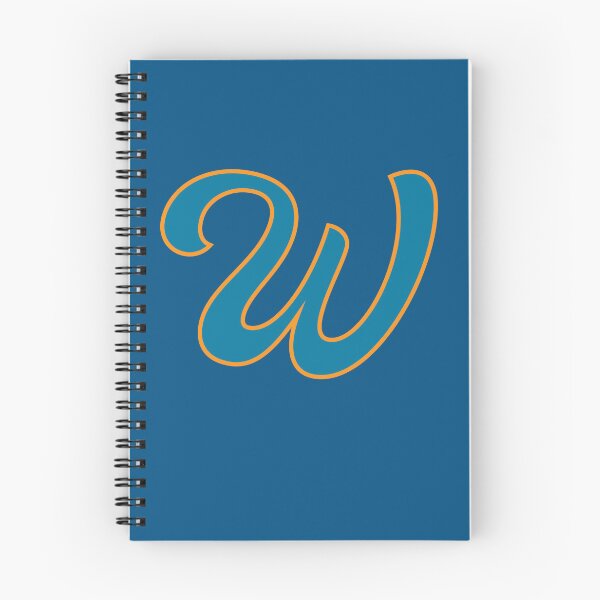 Item preview, Letter W Blue and Orange Cursive designed and sold by aligchi.