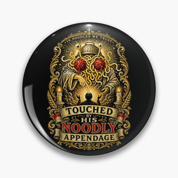 Item preview, Touched by His Noodly Appendage | Flying Spaghetti Monster designed and sold by 3nine.