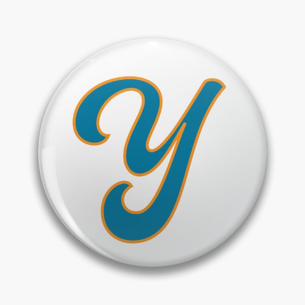 Item preview,  Letter Y Blue and Orange Cursive designed and sold by aligchi.